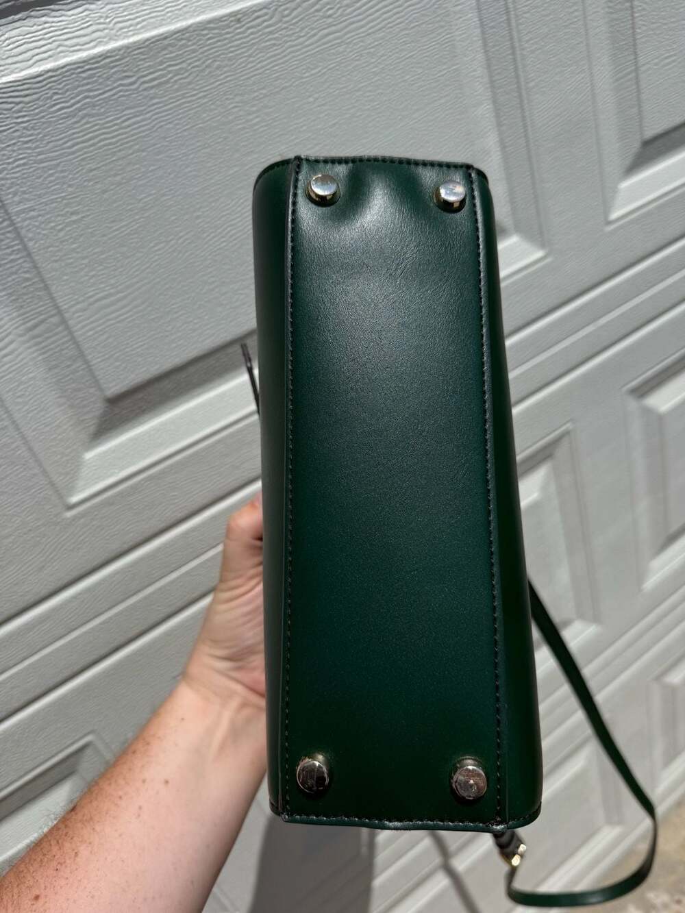 Liz Claiborne Forest Green Structured Mini Satchel - Picture 6 of 6